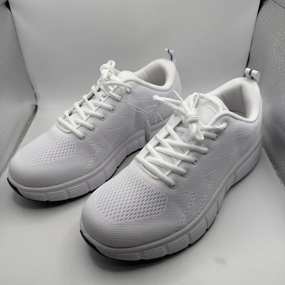 Kirkland Signature Men's‎ Sneaker Comfort Walker Shoes White - New! Size 9